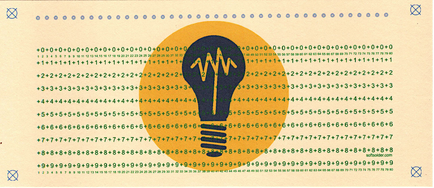 Test Card 5 - unpunched