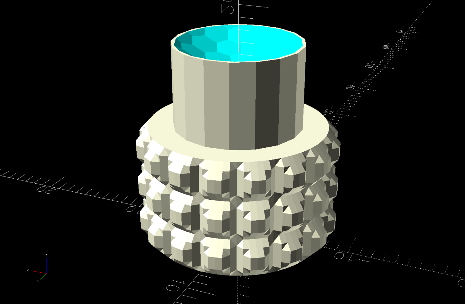 Generator Cover Screw Knob - solid model