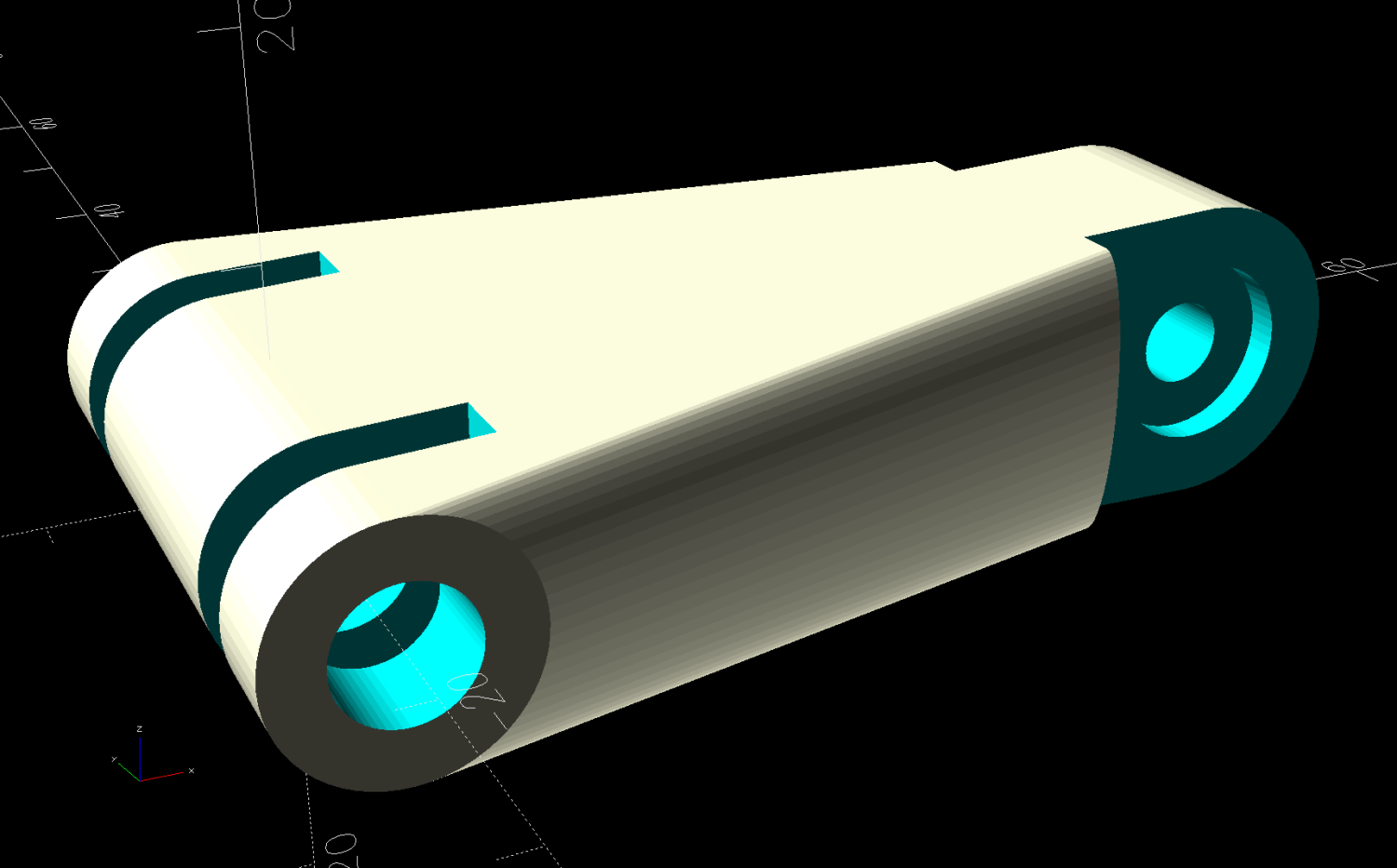 LED Lamp Driver case - arm adapter - solid model
