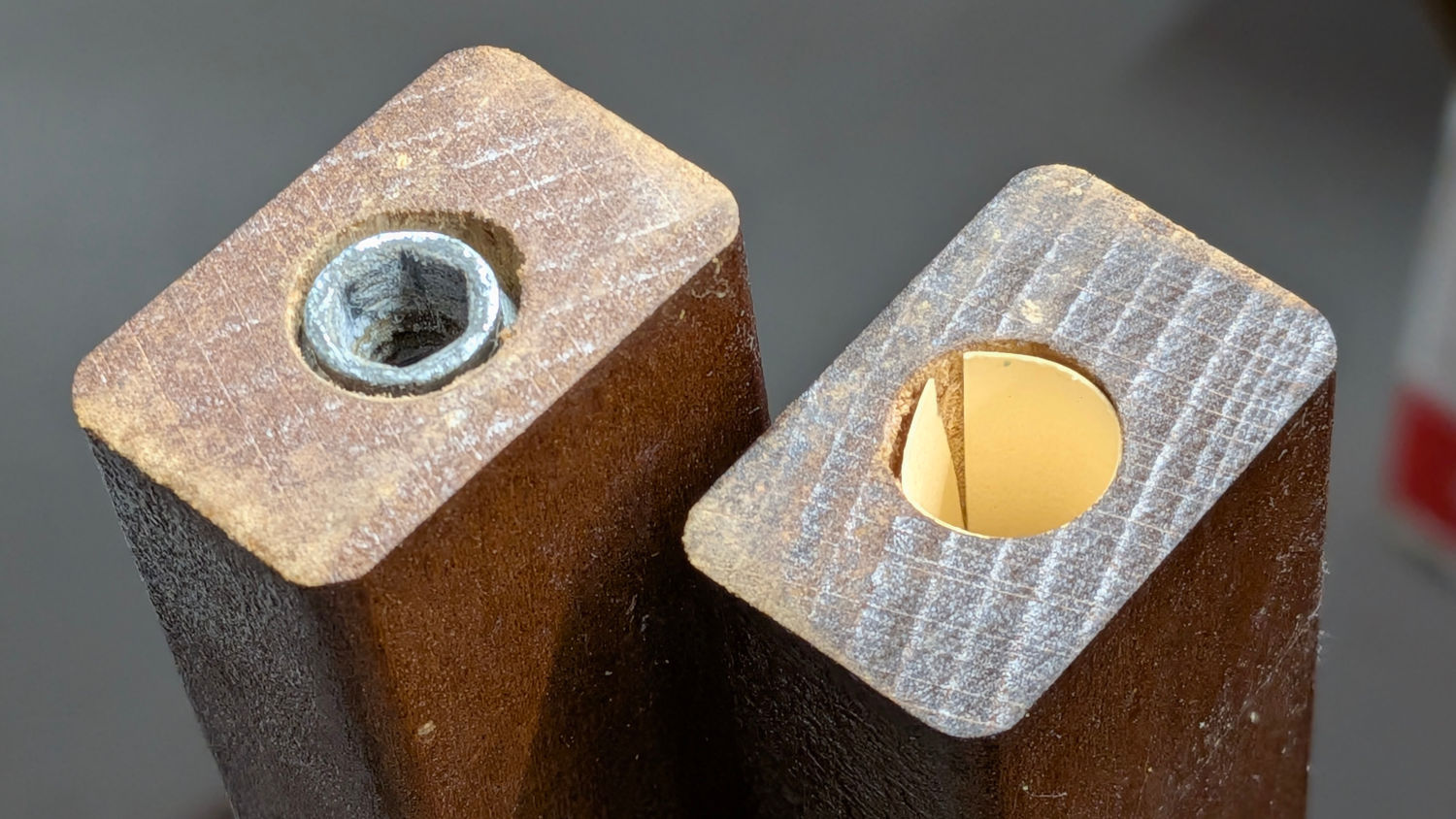 Clothes rack screws - threaded insert shim