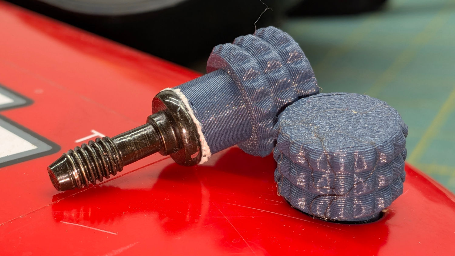 Generator Cover Screw Knob - installed