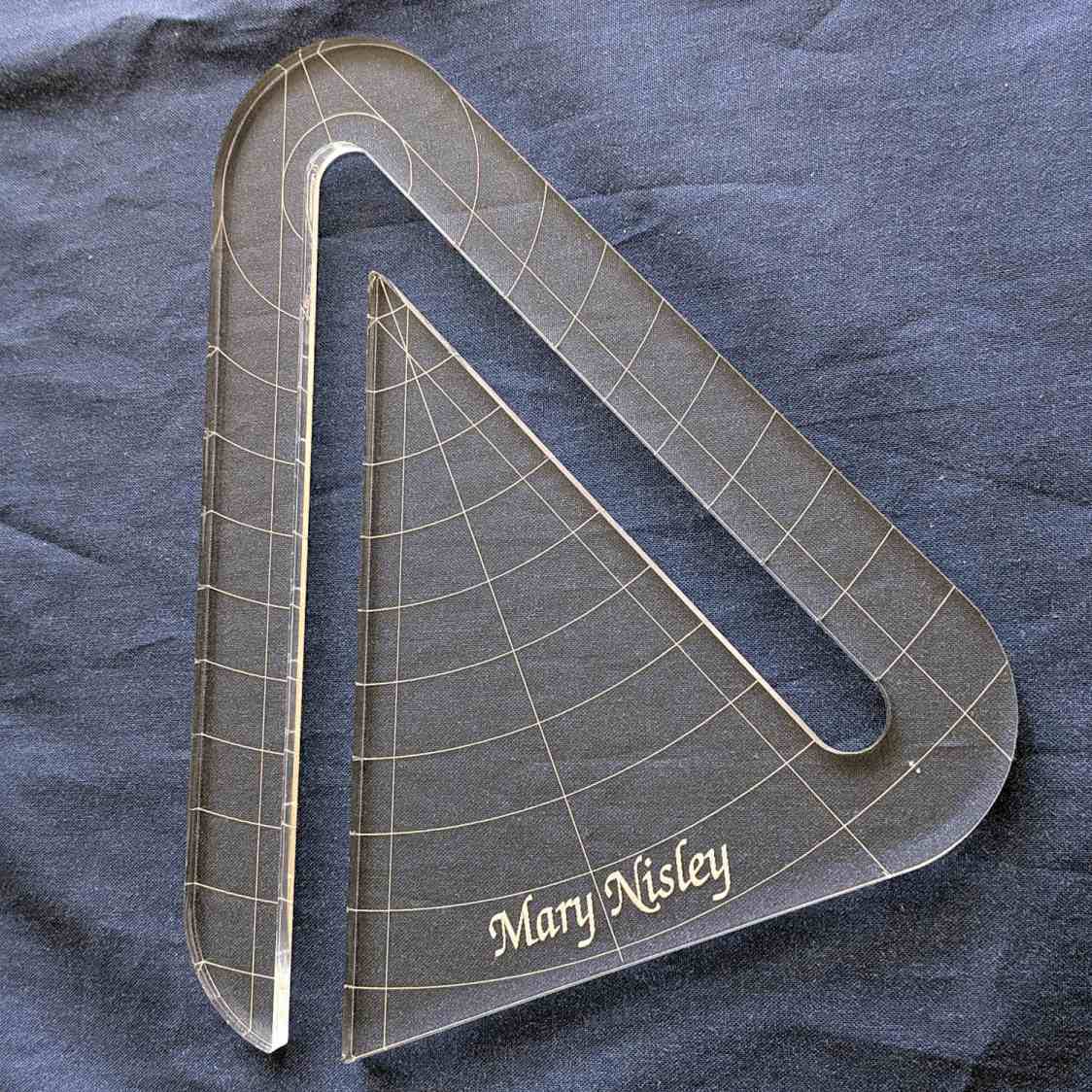 45° Quilting Ruler - finished