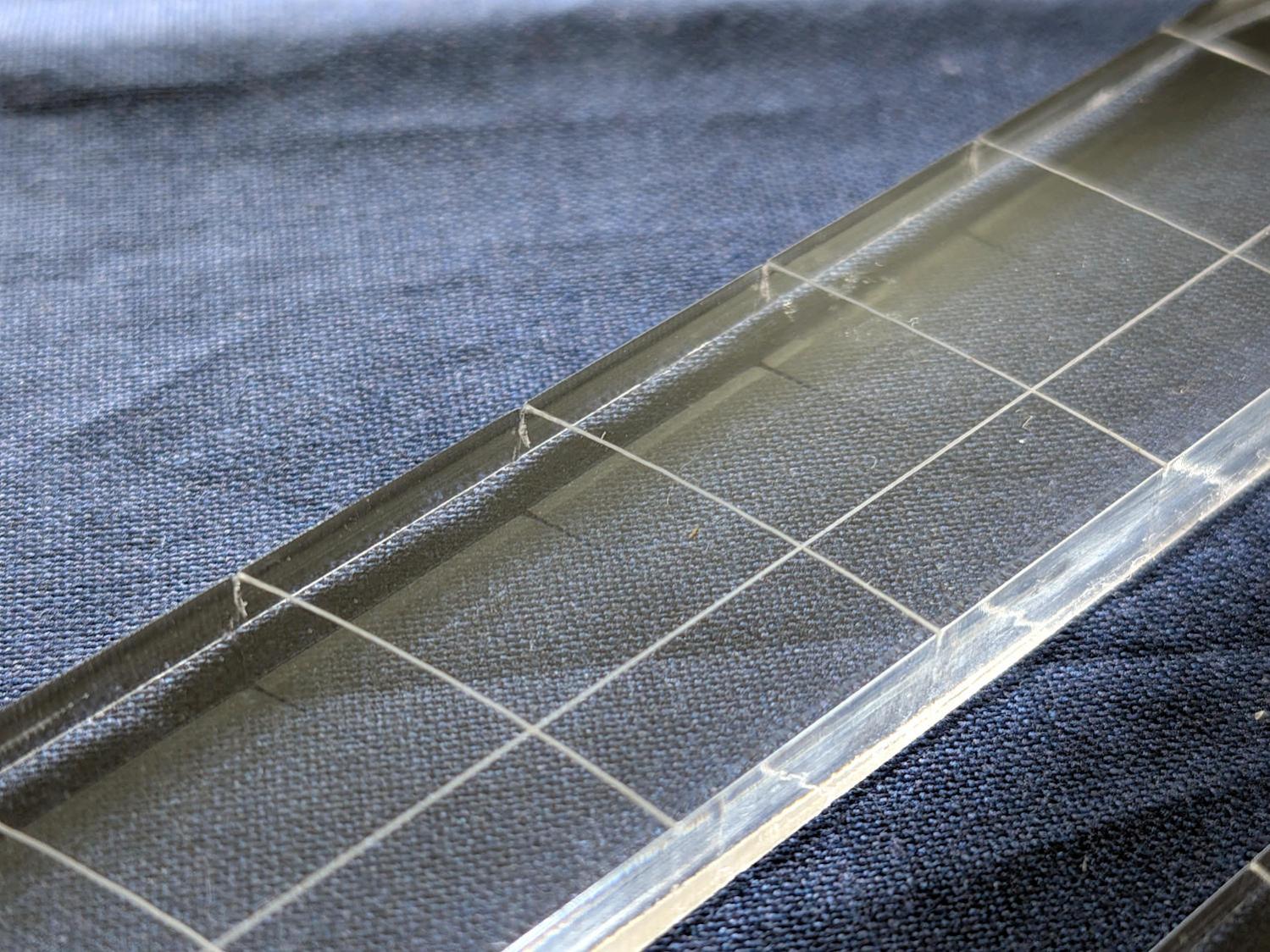 45° Quilting Ruler - edge damage