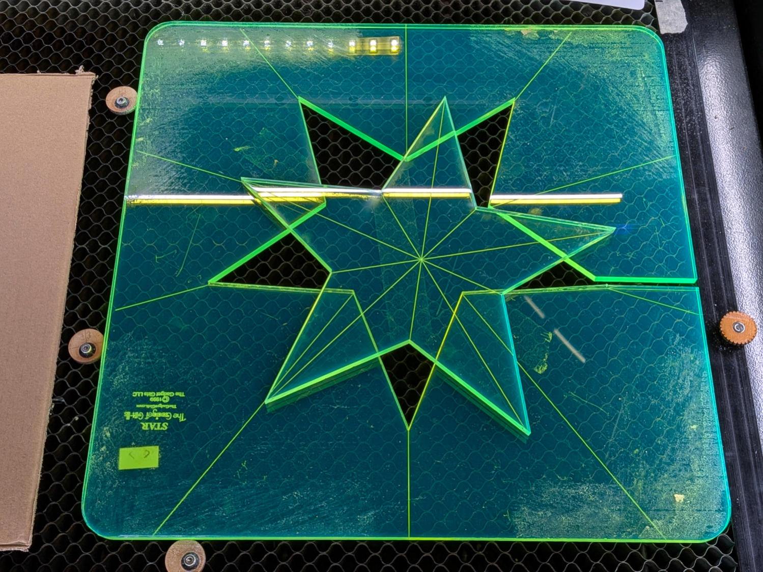 Star quilting ruler - victory