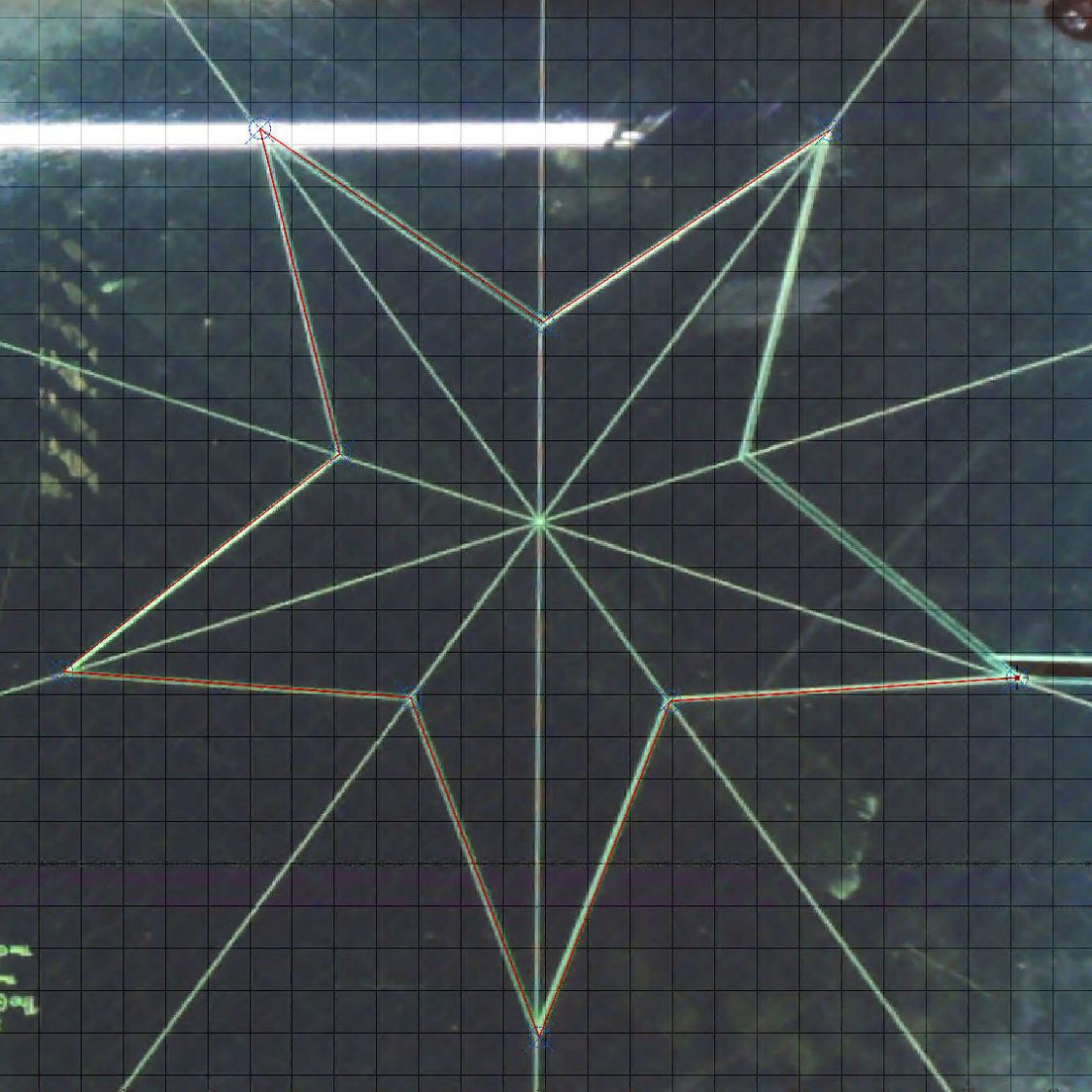 Star Ruler Re-cutting - LightBurn layout overlay