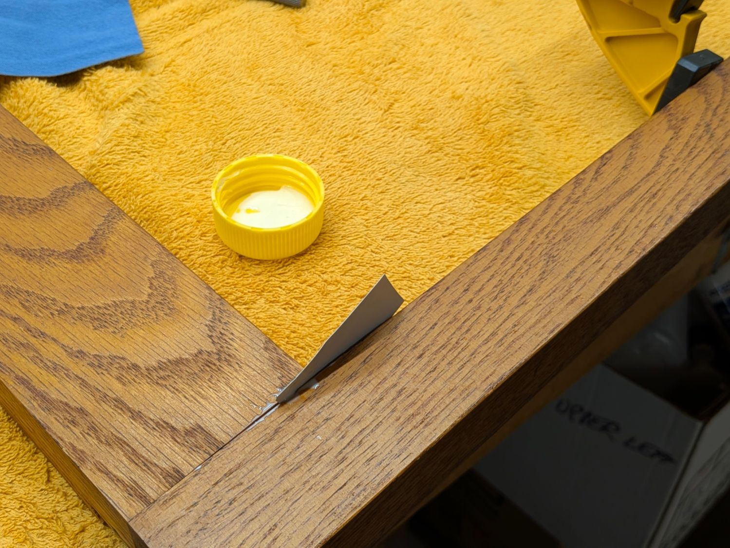 Oak Stool Legs - gluing