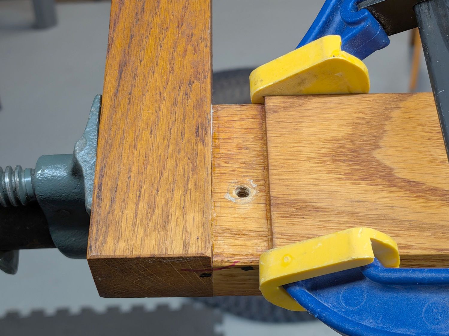 Oak Stool Legs - clamping