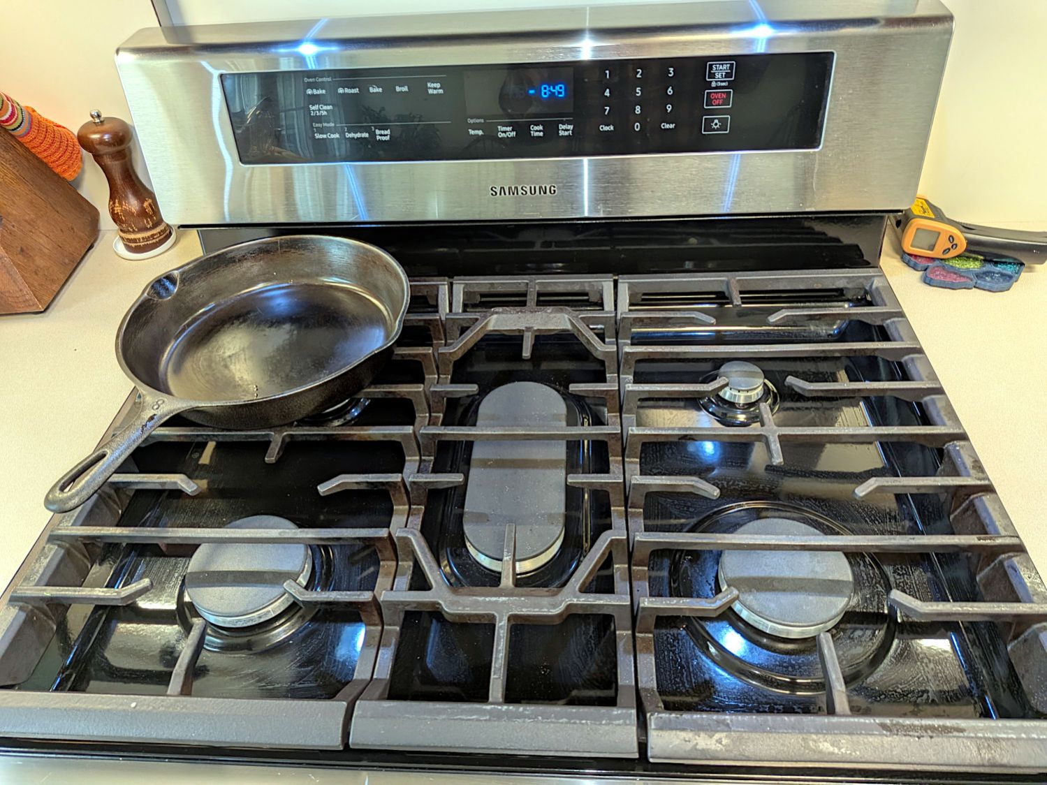 Pressure-washed stove grates