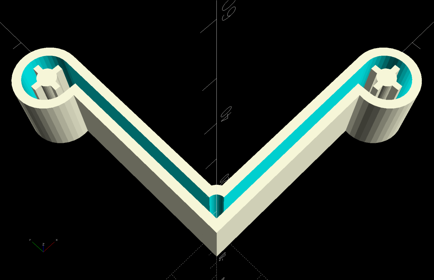 Steel Shelving Foot Pads - with pegs - solid model