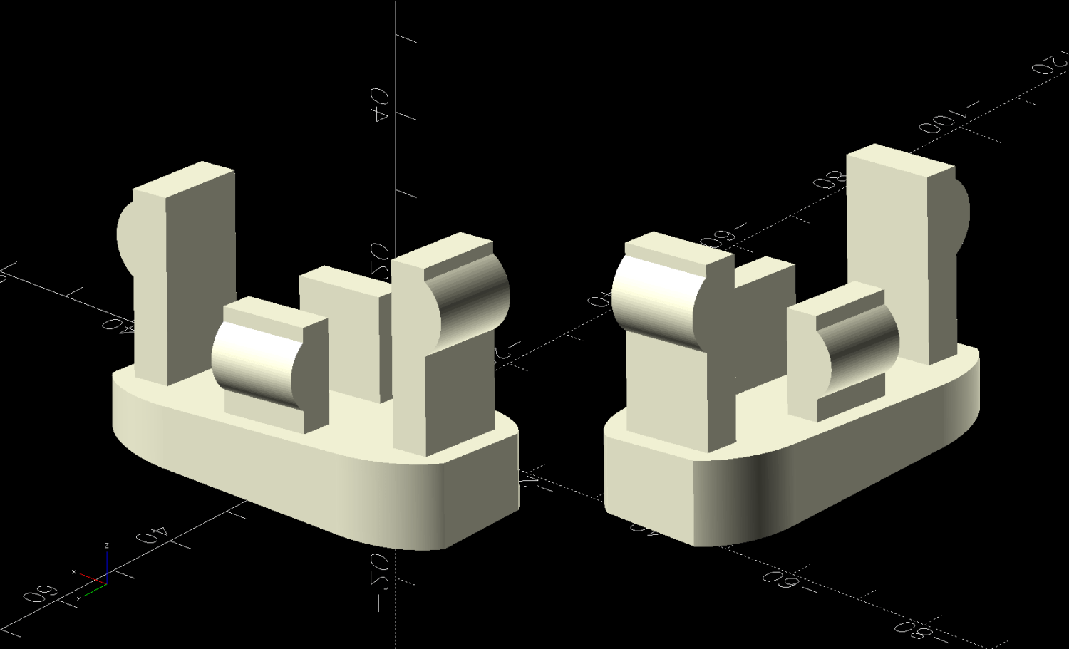 Patio Table Foot - solid model - show view