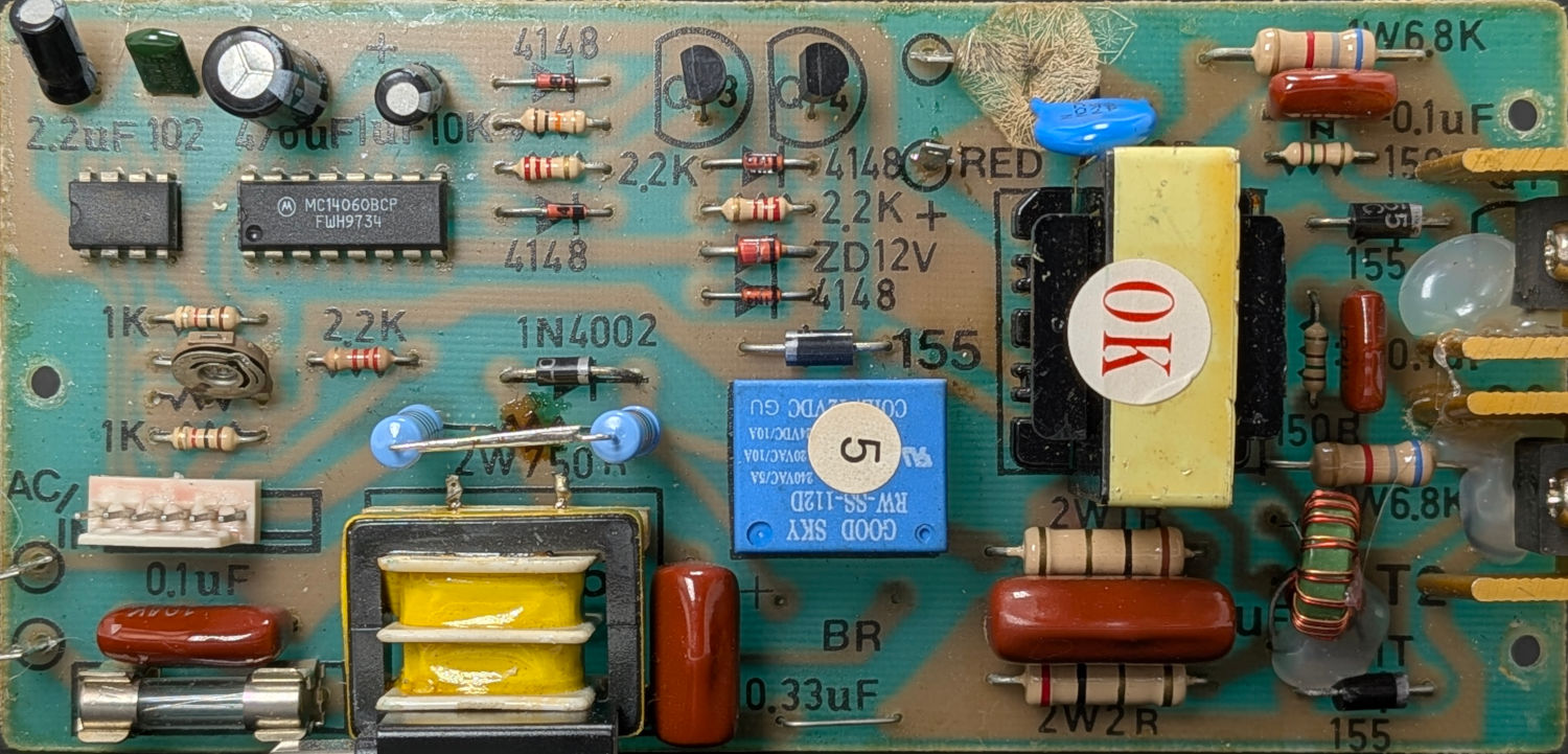 Branson 200 Ultrasonic Cleaner - PCB component side