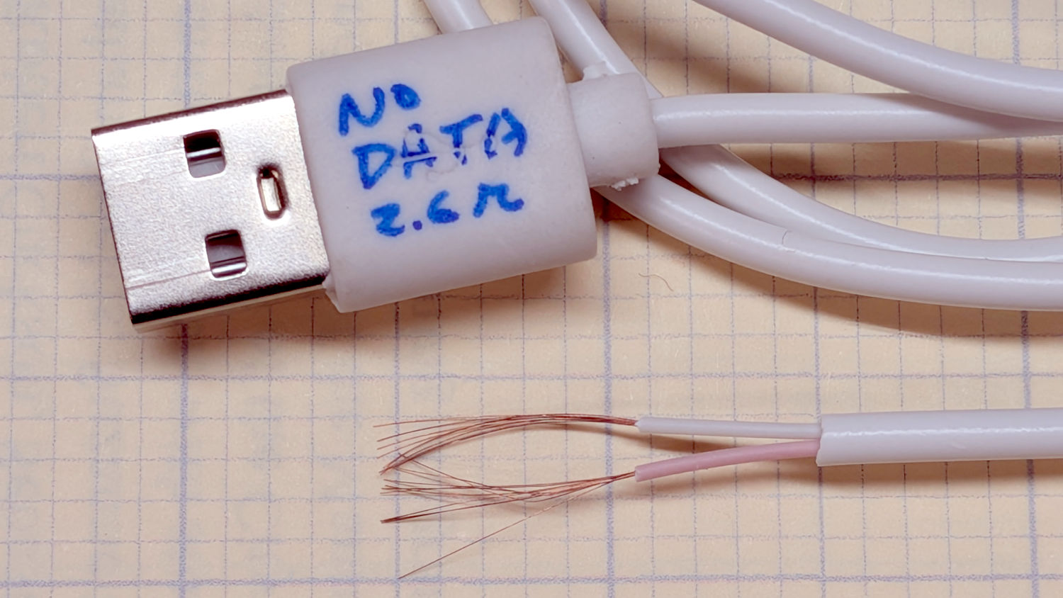 Micro-B USB connector - tiny wires