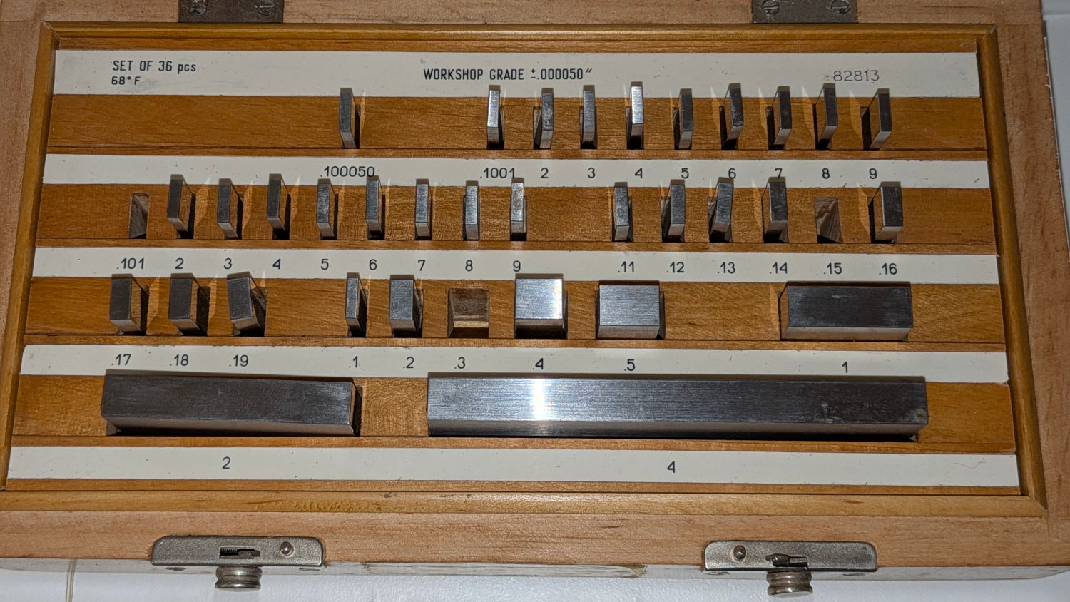 HQ Sixteen - gage blocks used