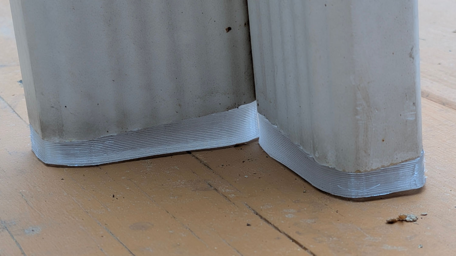 Patio Table Feet - installed - backlit