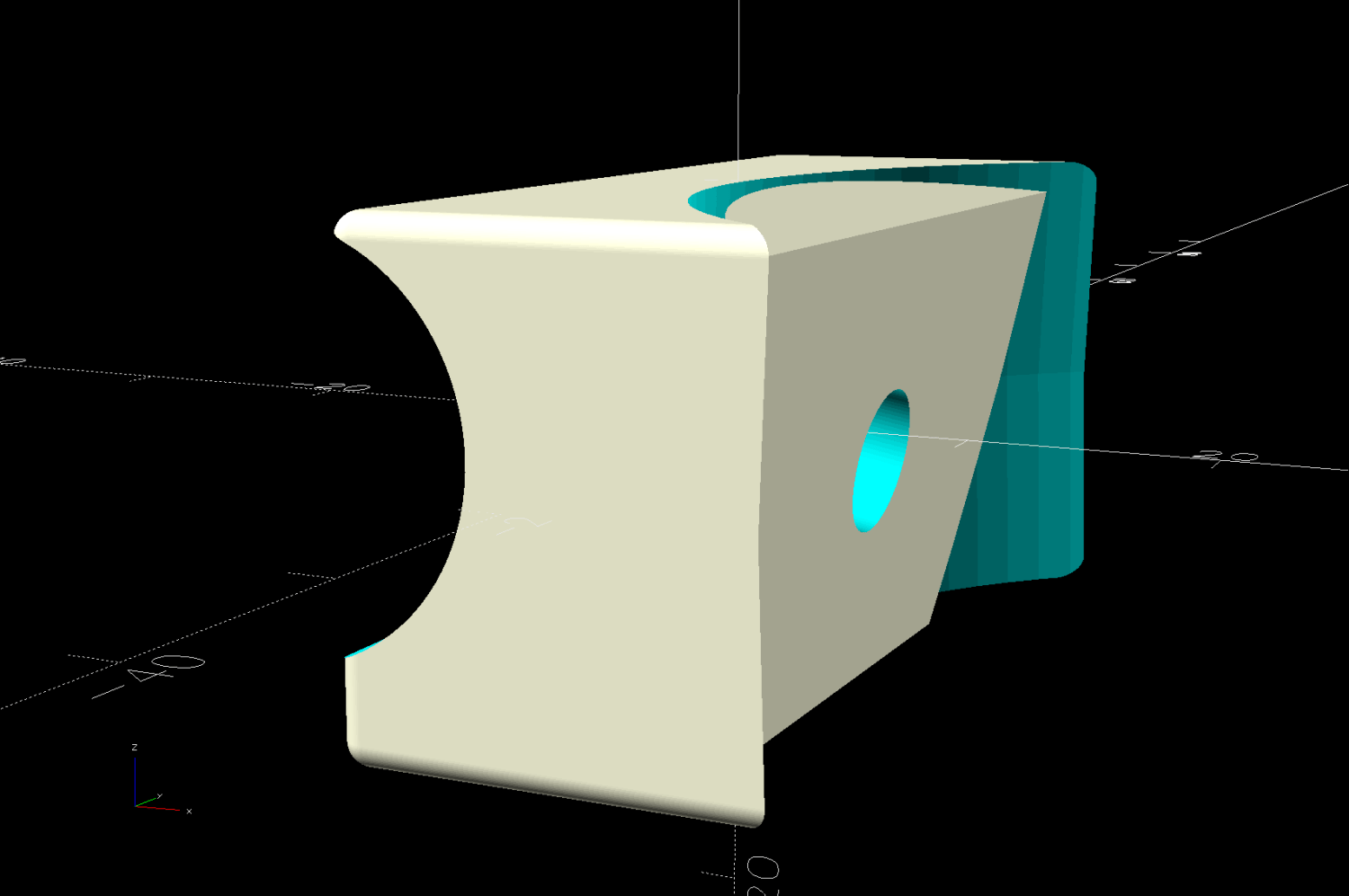 Fender front mount - solid model - Mounts view