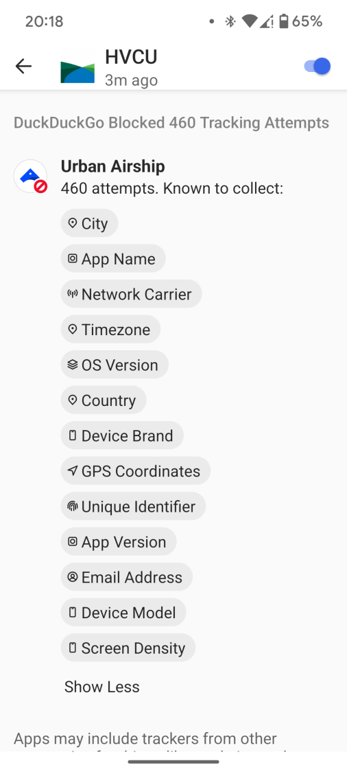 HVCU App Tracking - 20240525