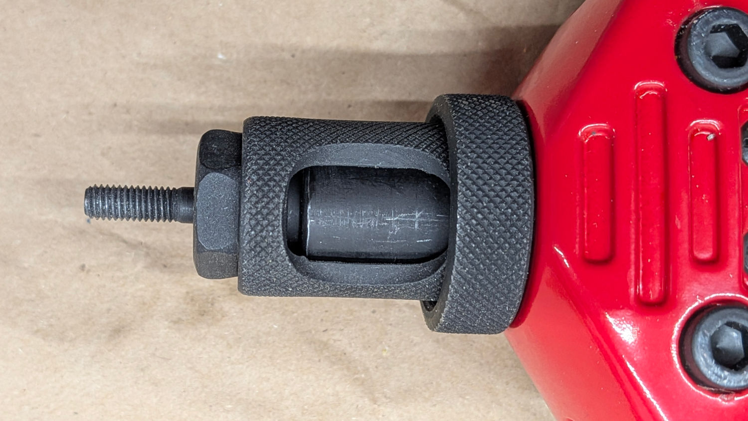 Rivnut Tool - mandrel installed - sleeve minimum