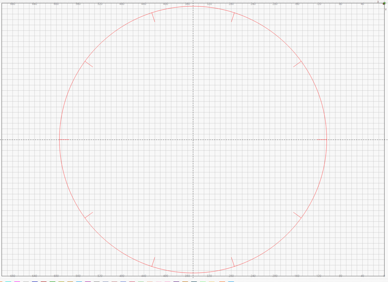 Laser-cut window screen - LightBurn layout