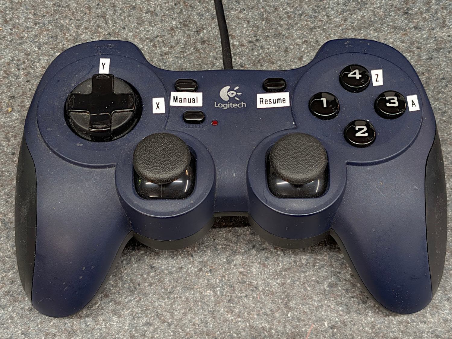 Logitech Dual-Action Gamepad - relabeled