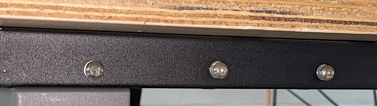 Workbench scrap can - rivnuts