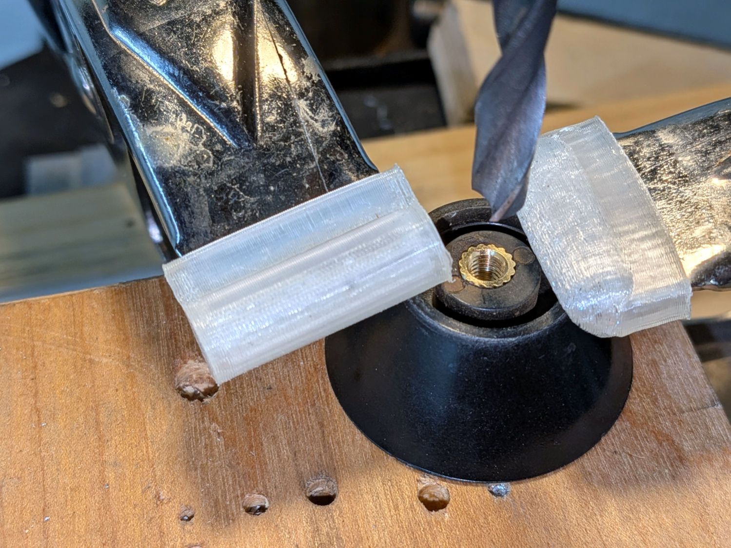 Canning pot lid knob - insert test fit
