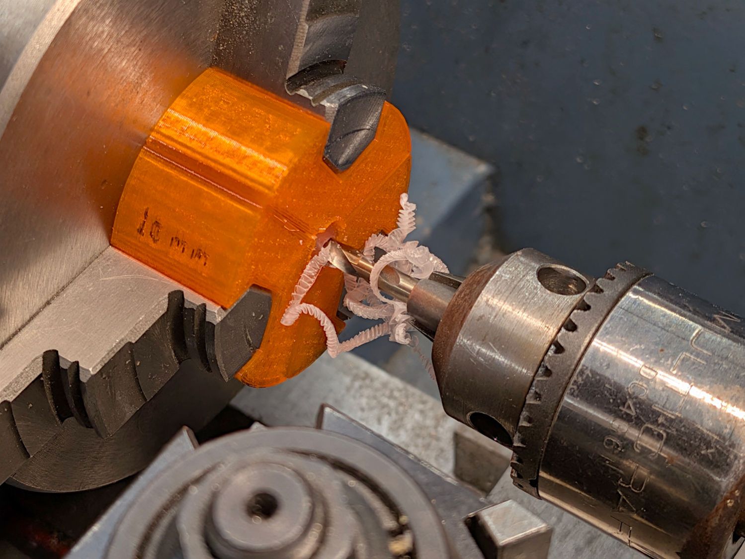 Helmet Mirror Ball Mount - ball drilling