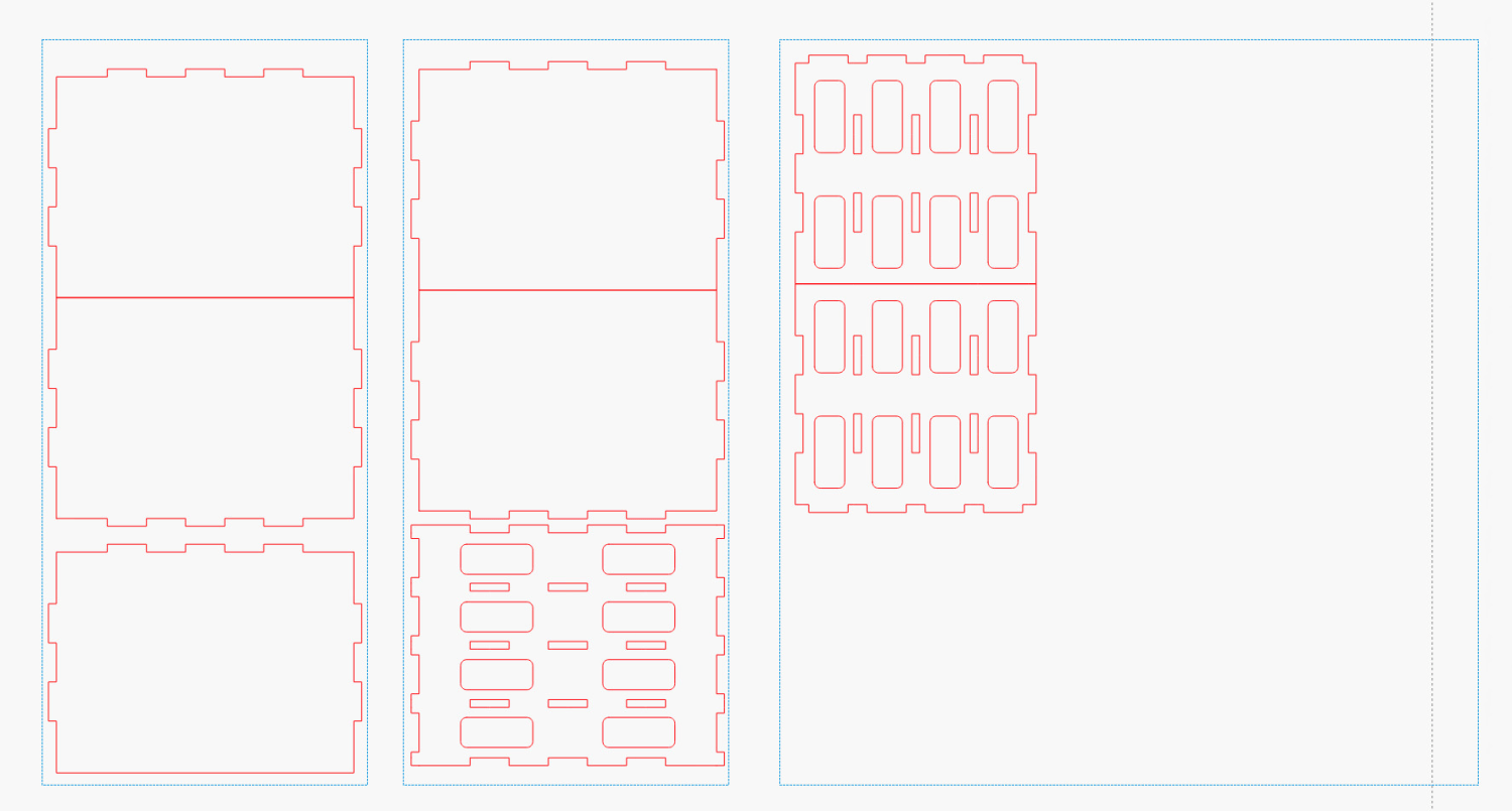 Freezer Tray Rack - LightBurn layout