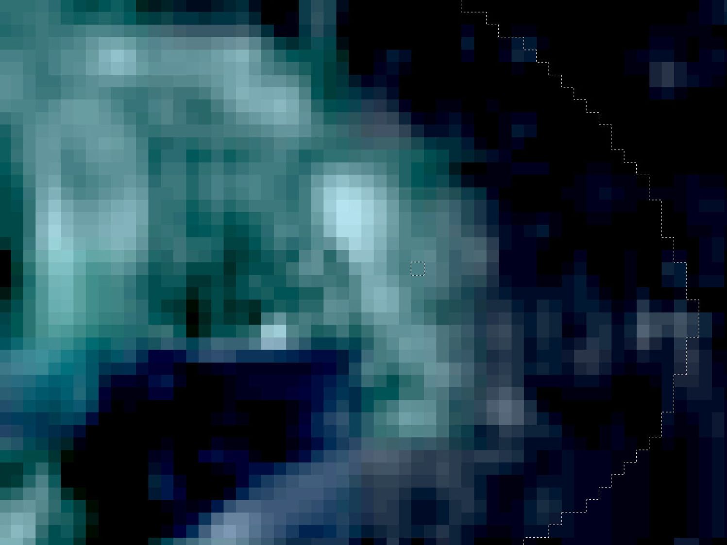 Printed Fragment Set C - GIMP selection - errant pixel