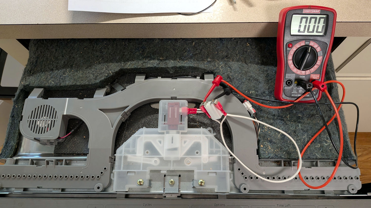 Samsung dishwasher - door auto-open mechanism