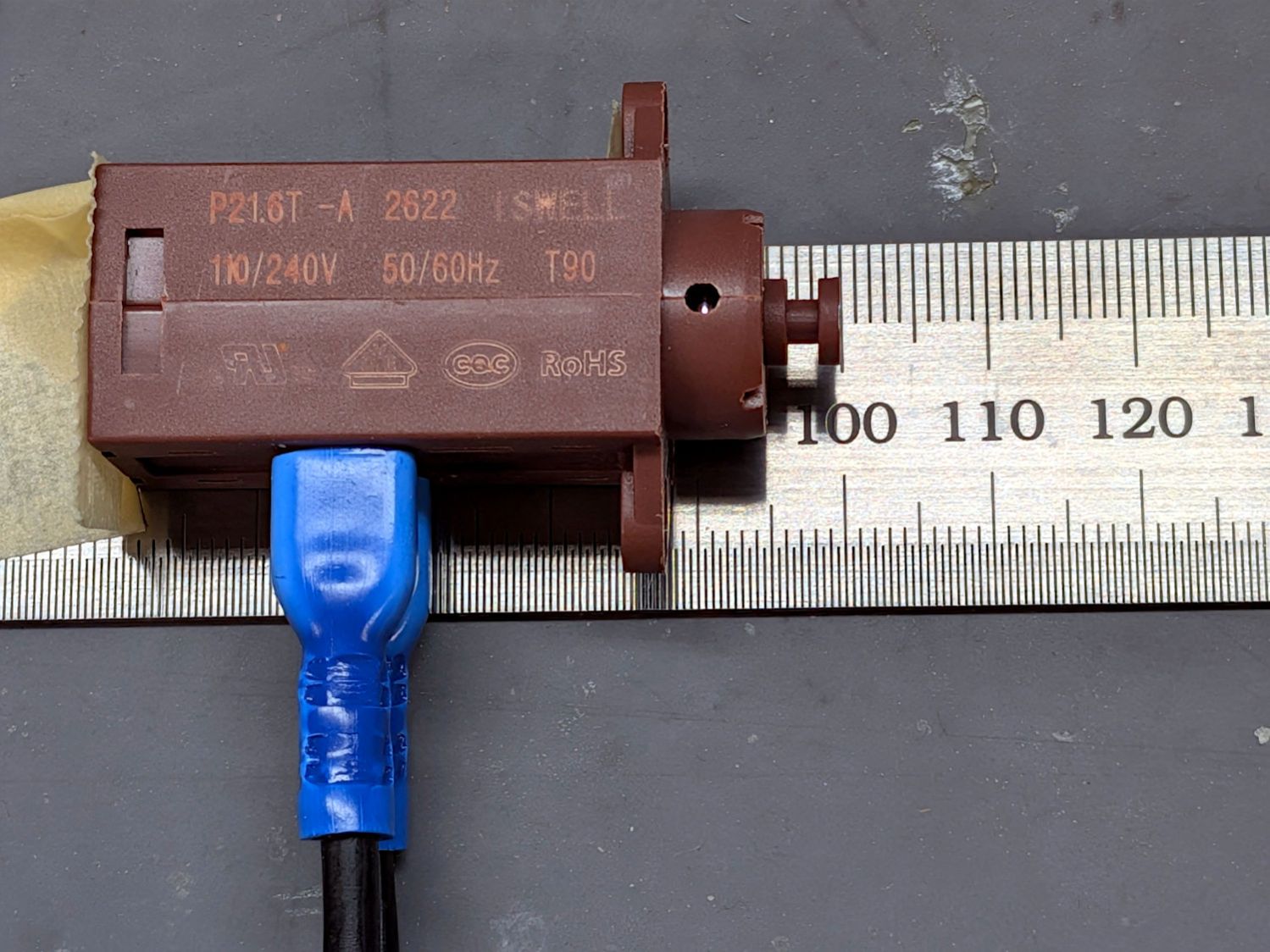 Samsung Dishwasher - Door Actuator wax motor - test layout