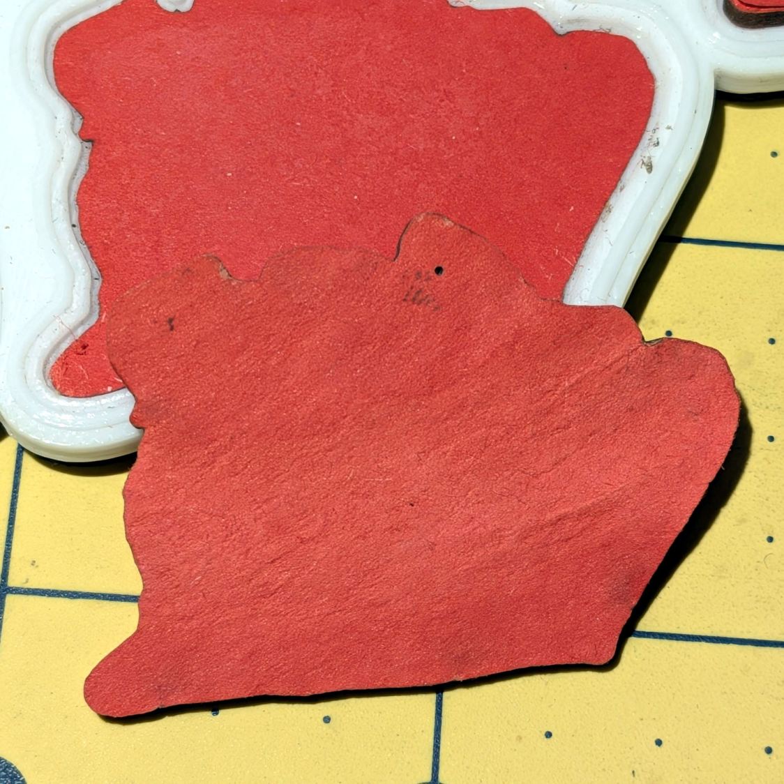Printed Fragment Coaster - delamination detail
