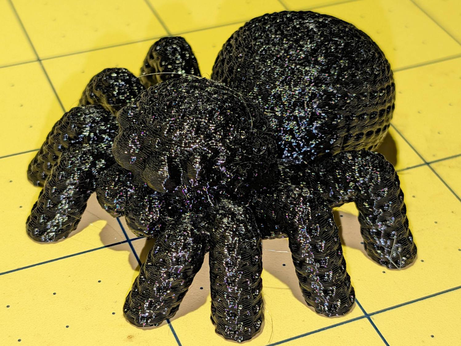 Knitted Spider - black eyes
