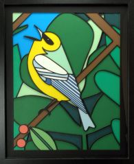 Layered Paper: Masking the Cornell Painted Warblers