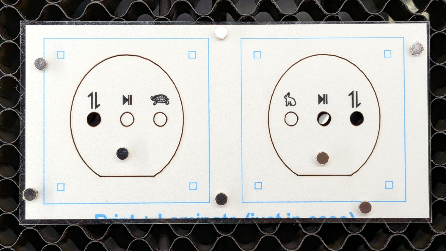 HQ Sixteen control caps - label cut