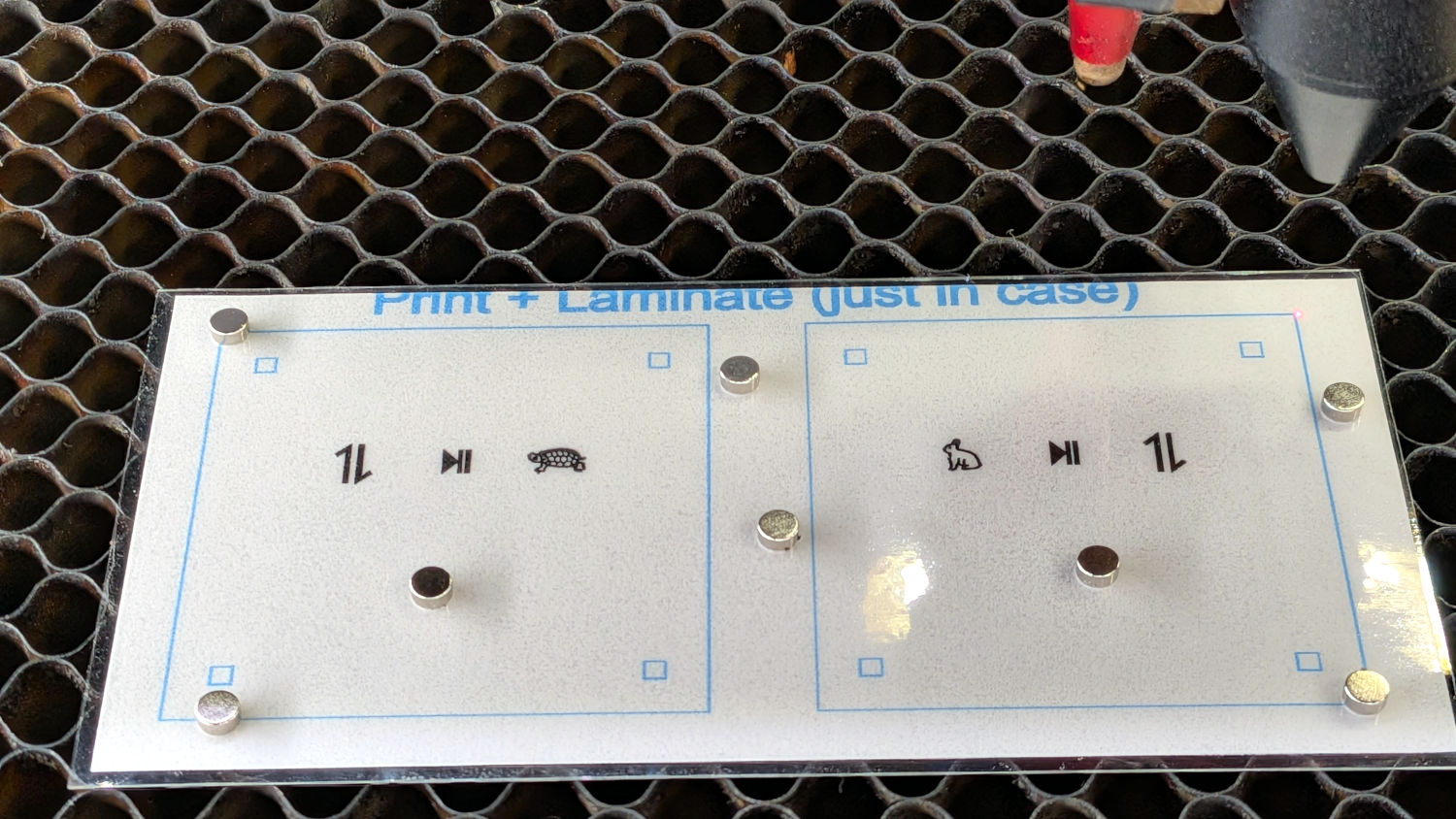 HQ Sixteen control caps - laser alignment