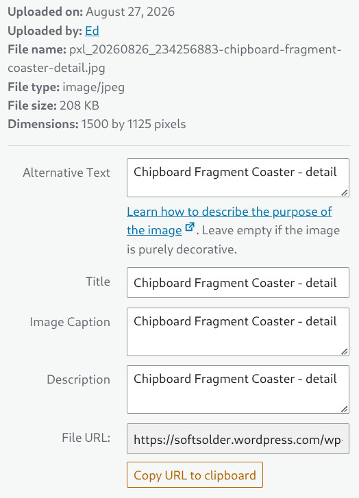 WordPress Media Fields