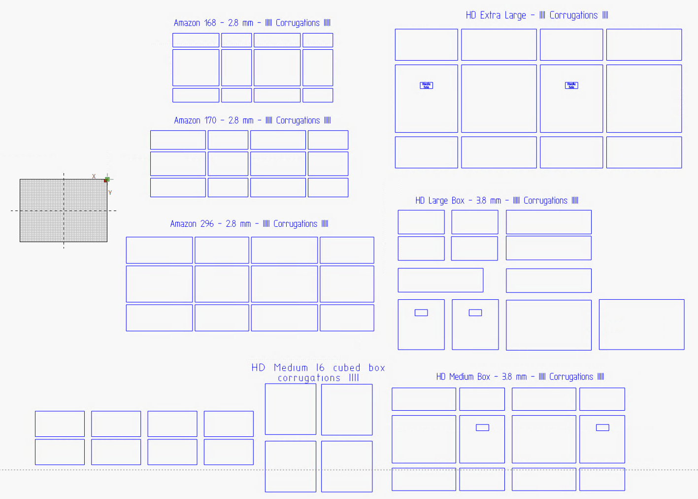 Cardboard Box Layouts