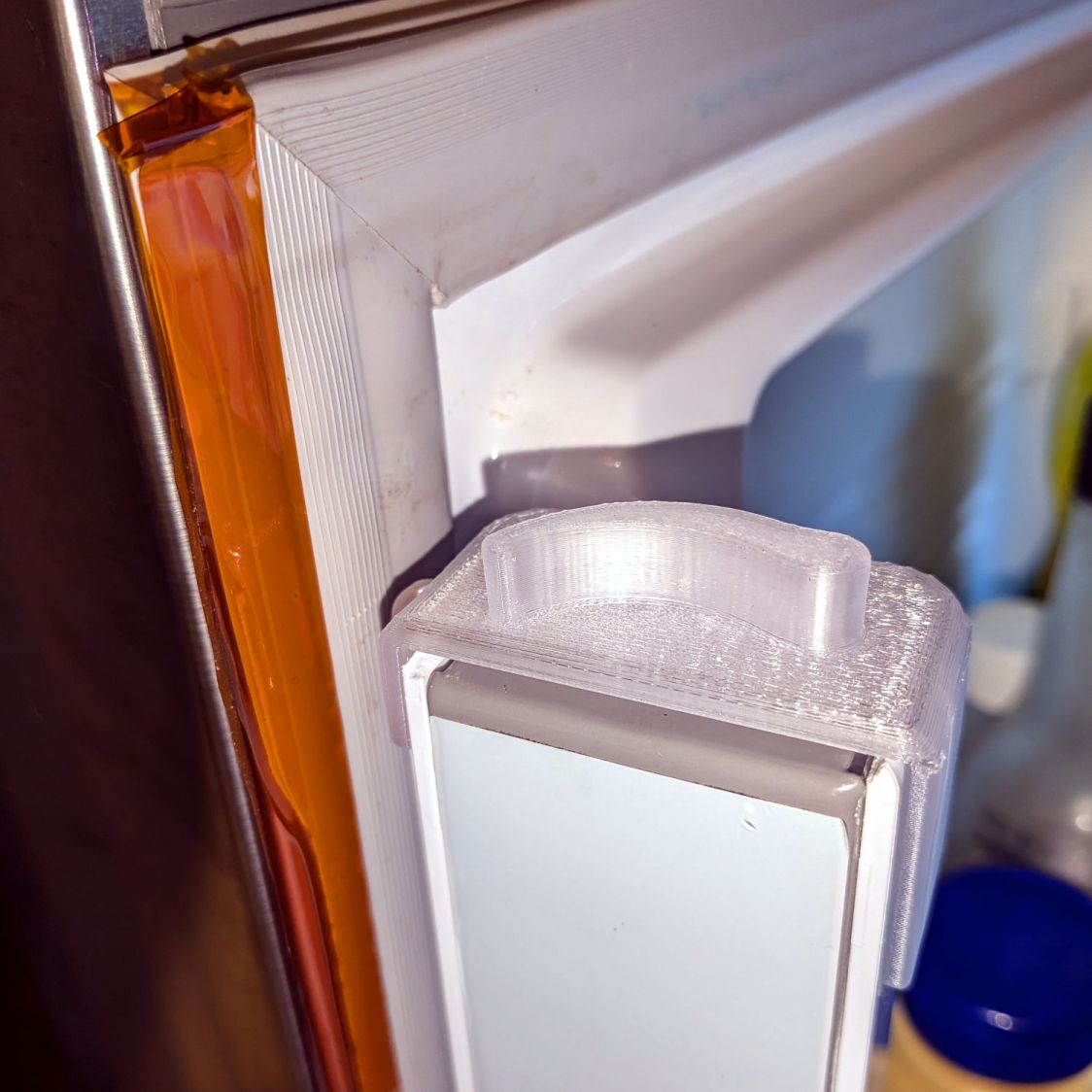 Samsung Refrigerator Mullion Flipper - 3D print top view