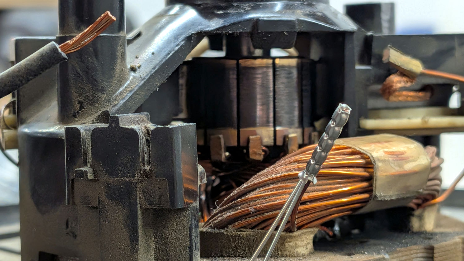 Shopvac motor - lengthened wire