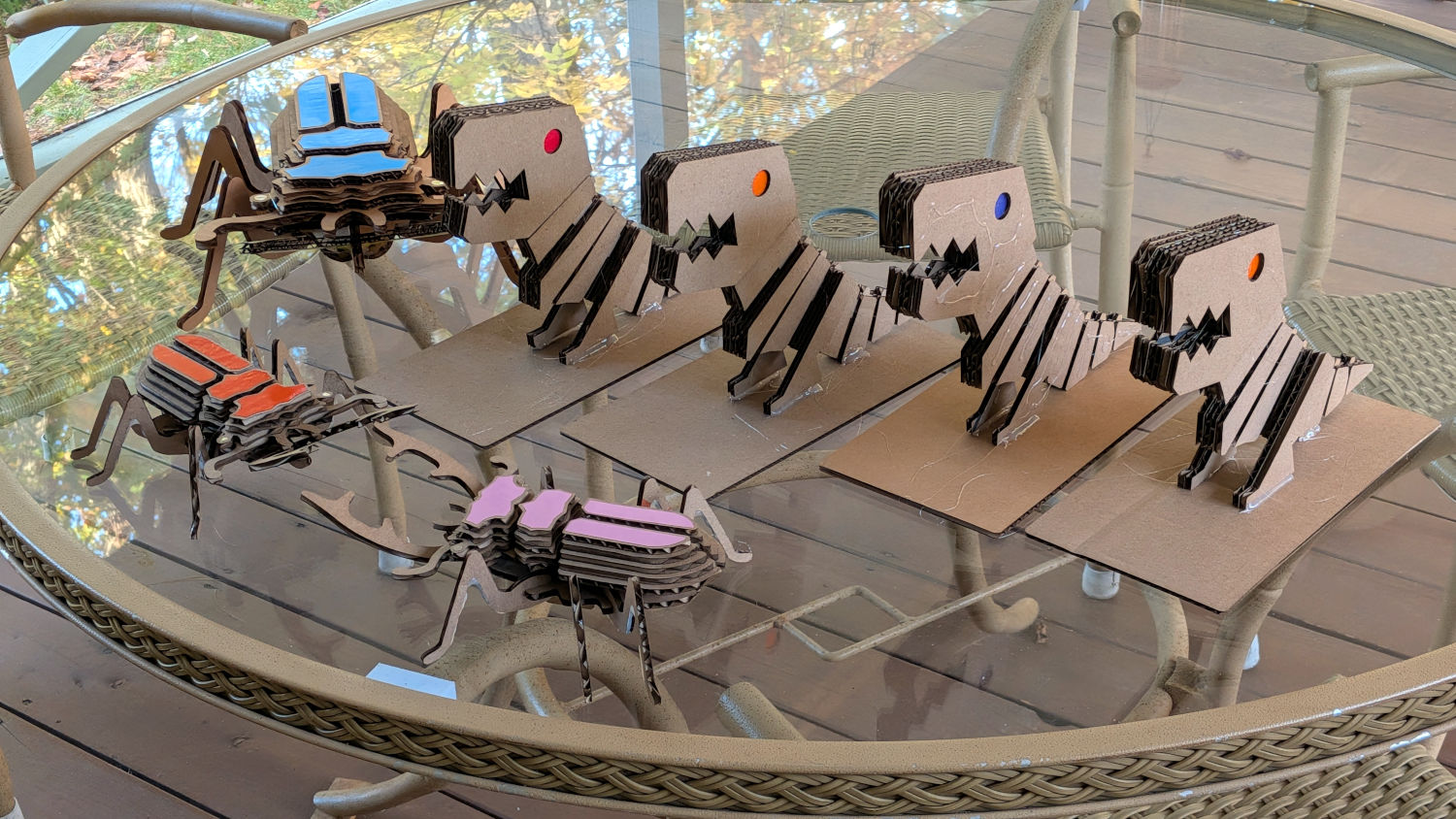 Halloween beetles and Tiny-Rexes