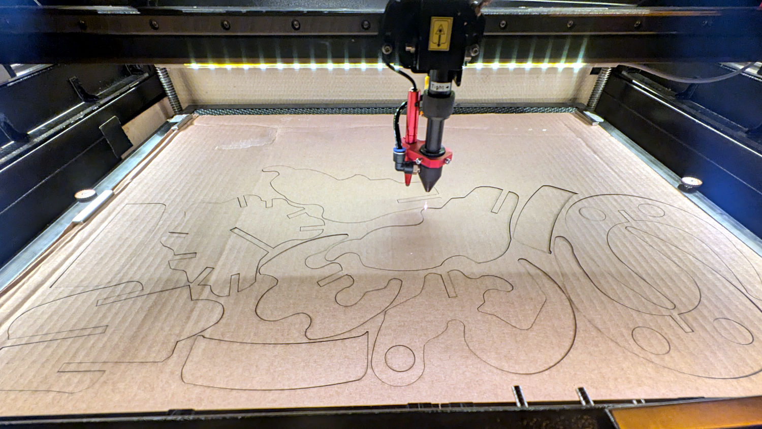 Cardboard Spider - sheet 1 cutting