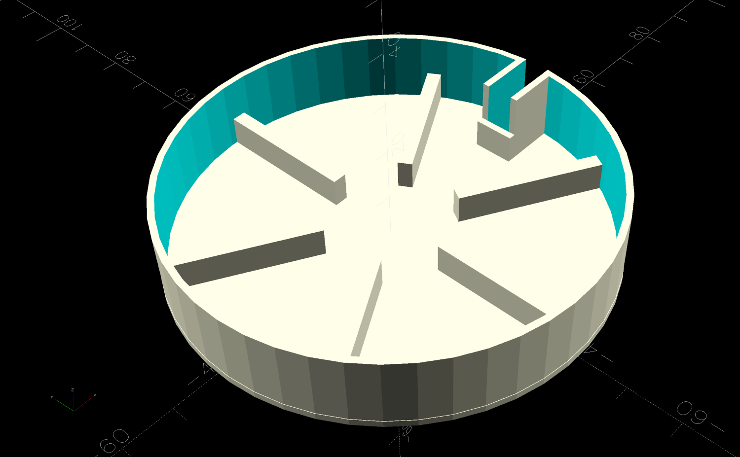 Worm Bin Vent Covers - solid model